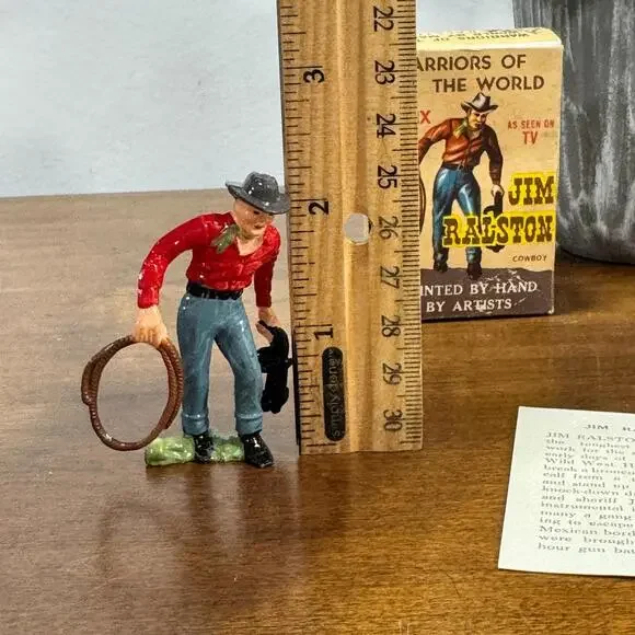 Vintage Marx Warriors of The World Cowboy Jim Ralston Hand Painted with Box - Picture 6 of 8